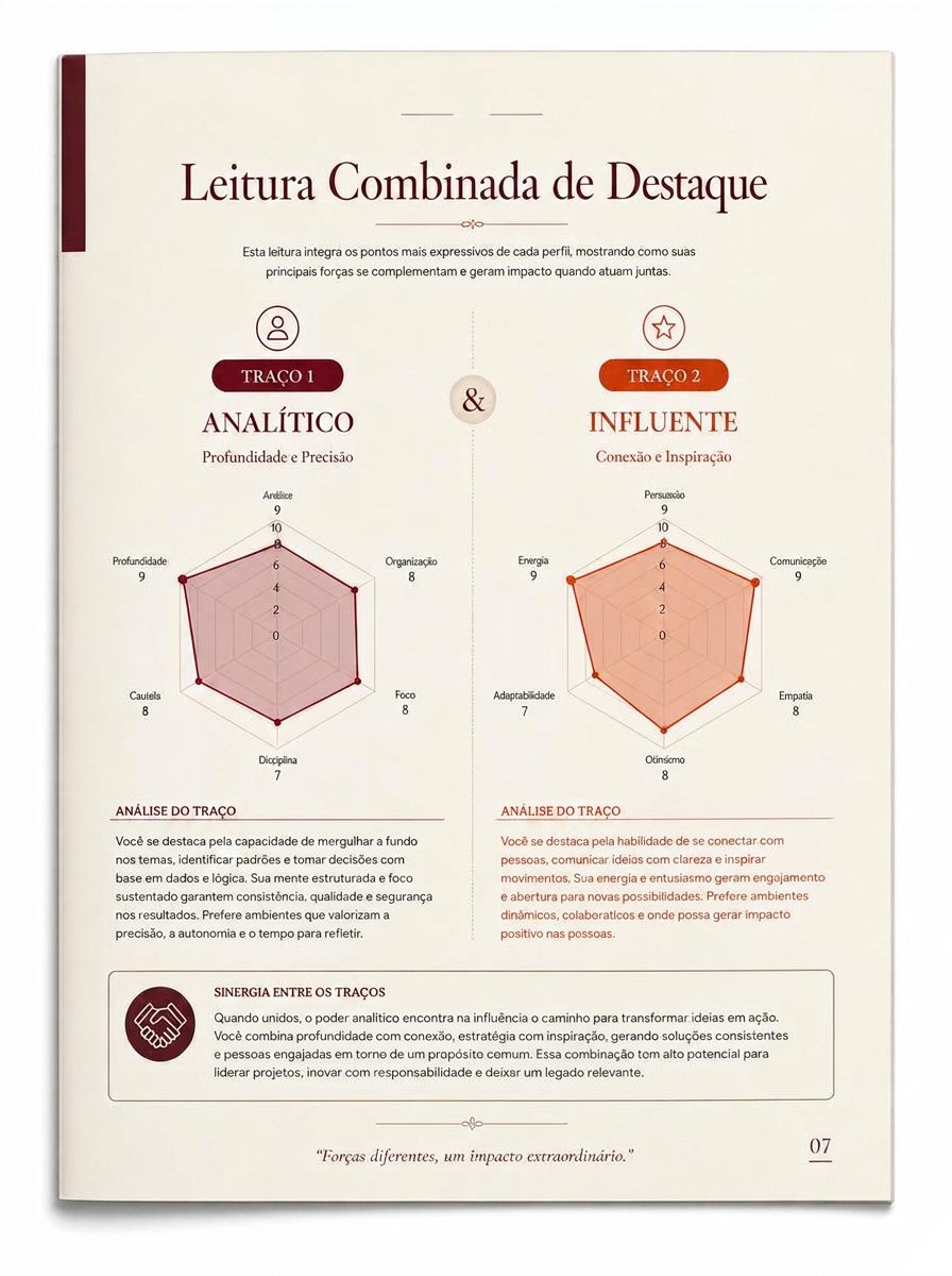 Página de leitura combinada de destaque do relatório Decifra